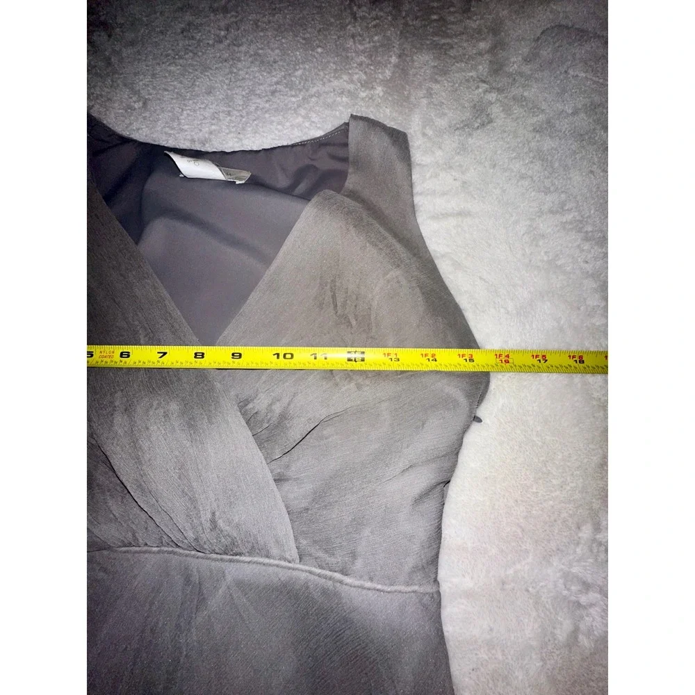 J.‎ Crew Gray Dress Sleeveless V-Neck Party Cocktail Casual Size 6